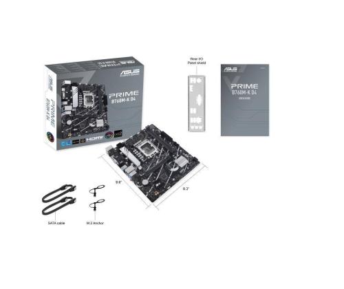 Emolevy ASUS Intel B760 Express LGA1700 Micro-ATX Muisti DDR4 Muistipaikat 2 2xPCI-Express 4.0...