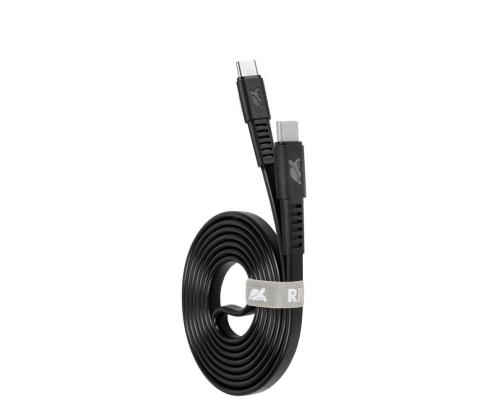KAAPELI USB-C-USB-C 1,2M/MUSTA PS6005 BK12 RIVACASE
