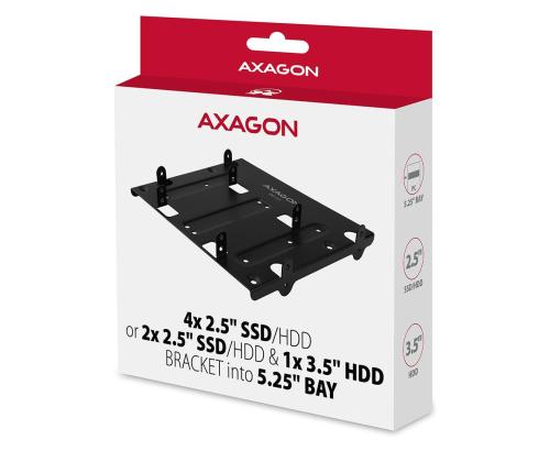 SSD ACC BRACKET 2.5&amp;quot;/3.5&amp;quot; TO/5.25&amp;quot; RHD-435 AXAGON