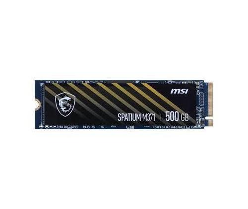 SSD MSI SPATIUM M371 500GB M.2 PCIE NVMe 3D NAND Kirjoitusnopeus 1150 Mt/s Lukunopeus 2200...
