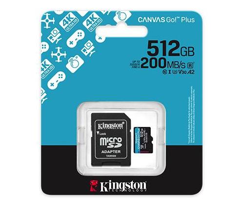 MUISTI MICRO SDXC 512GB UHS-I/W/A SDCG4/512GB KINGSTON MIKRO SDXC 512GB UHS-I/W/A SDCG4/512GB KINGSTON