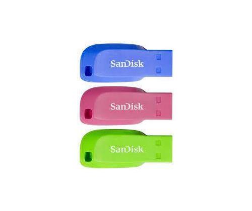 MUISTIASEMA FLASH USB2 16GB/3KPL SDCZ50C-016G-B46T SANLEKKI