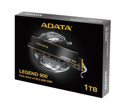 SSD ADATA LEGEND 900 1TB M.2 PCIe Gen4 NVMe 3D NAND Kirjoitusnopeus 5400 Mt/s Lukunopeus 7000...