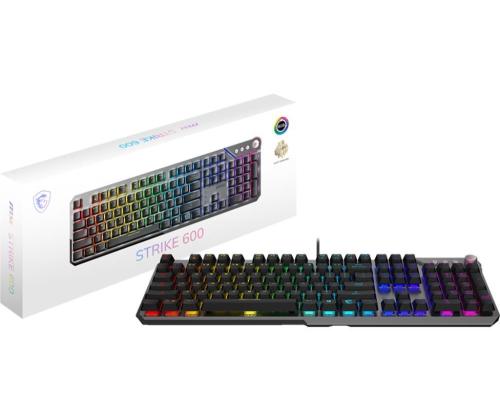 NÄPPÄIMISTÖ GAMING MUSTA US/STRIKE 600 SILENT MSI