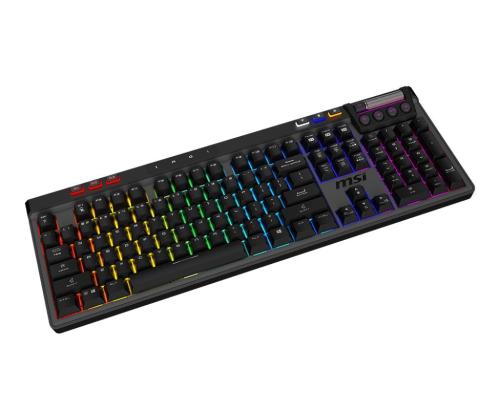 NÄPPÄIMISTÖ GAMING BLACK US/STRIKE PRO W SILENT US MSI MSI