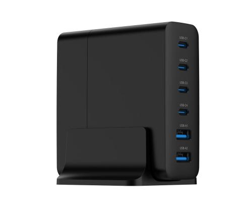 LATURI USB UNIVERSAL 6P 75W/TA-UC-2A4C-PD75-01-BK GEMBIRD GEMBIRD