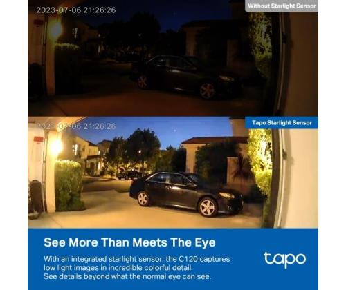 WRL-KAMERA 2K QHD/TAPO C120 TP-LINKKI