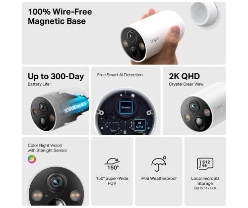 WRL-KAMERA SMART H.264/TAPO C425 TP-LINKKI