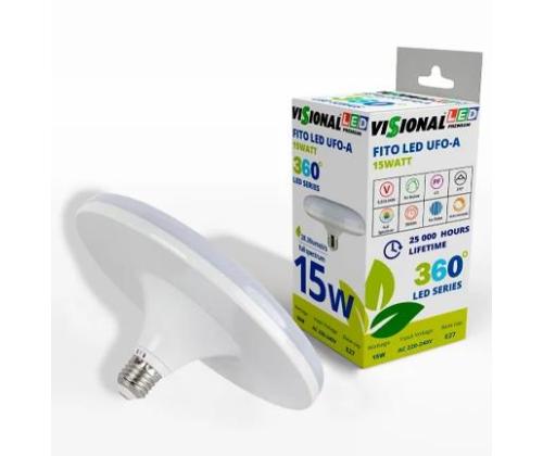 Hehkulamppu VISIONAL Tehonkulutus 15 wattia 4000 K AC 220-240V Sädekulma 270 astetta TL-A-15W