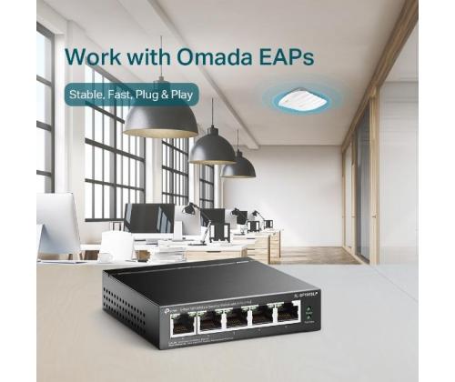 Kytkin TP-LINK 5x10Base-T/100Base-TX PoE-portit 4 TL-SF1005LP 4 TL-SF1005LP