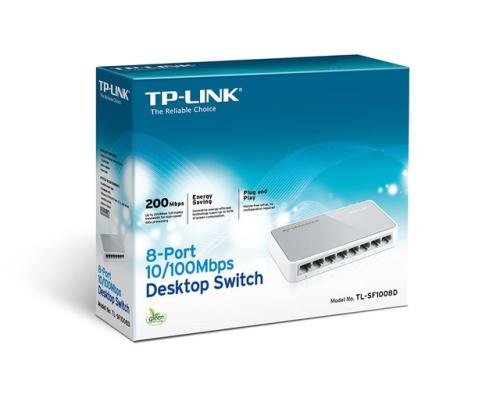Kytkin TP-LINK 8x10Base-T / 100Base-TX TL-SF1008D TL-SF1008D