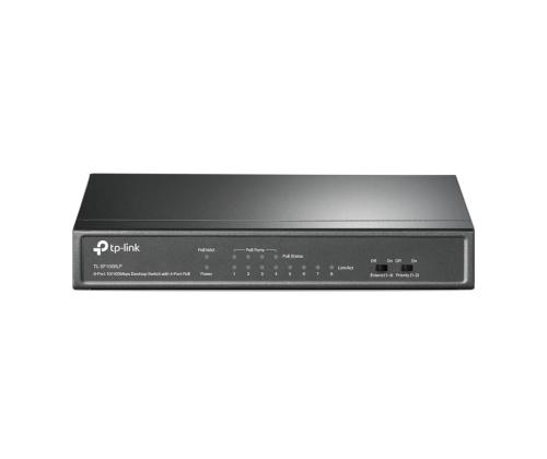 Kytkin TP-LINK Työpöytä/jalusta 8x10Base-T / 100Base-TX PoE portit 4 TL-SF1008LP