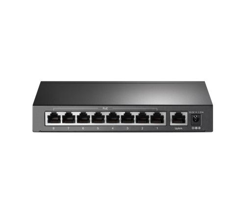 Kytkin TP-LINK Työpöytä/jalusta 9x10Base-T / 100Base-TX PoE+ portit 8 TL-SF1009P
