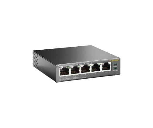 Kytkin TP-LINK Työpöytä/jalusta 5x10Base-T / 100Base-TX / 1000Base-T PoE portit 4 TL-SG1005P