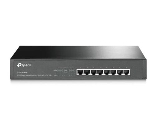 Kytkin TP-LINK Työpöytä/jalusta Rack PoE+ portit 8 TL-SG1008MP