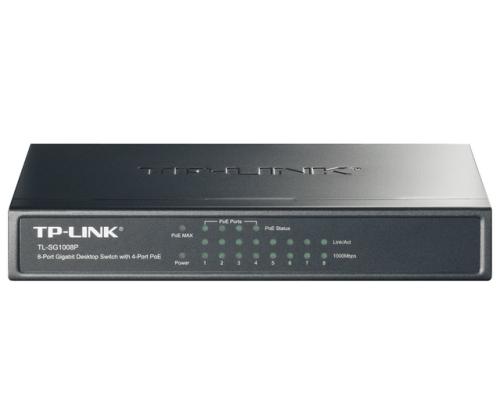 Kytkin TP-LINK 8x10Base-T / 100Base-TX / 1000Base-T TL-SG1008P TL-SG1008P