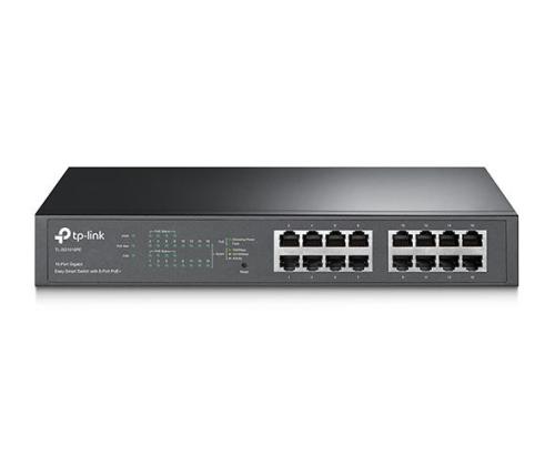 Kytkin TP-LINK Työpöytä/jalusta 16x10Base-T / 100Base-TX / 1000Base-T PoE+ portit 8 TL-SG1016PE