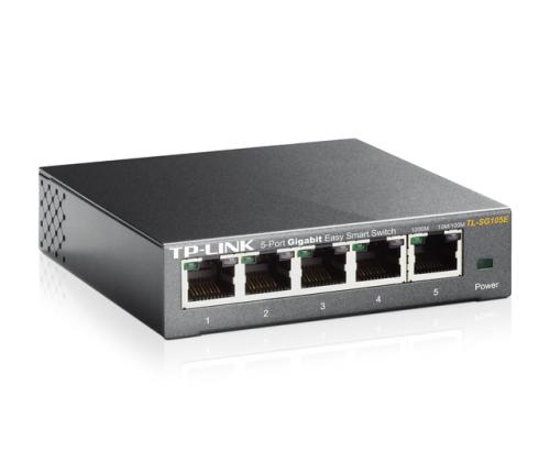 Kytkin TP-LINK 5x10Base-T / 100Base-TX / 1000Base-T TL-SG105E TL-SG105E