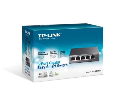 Kytkin TP-LINK 5x10Base-T / 100Base-TX / 1000Base-T TL-SG105E TL-SG105E