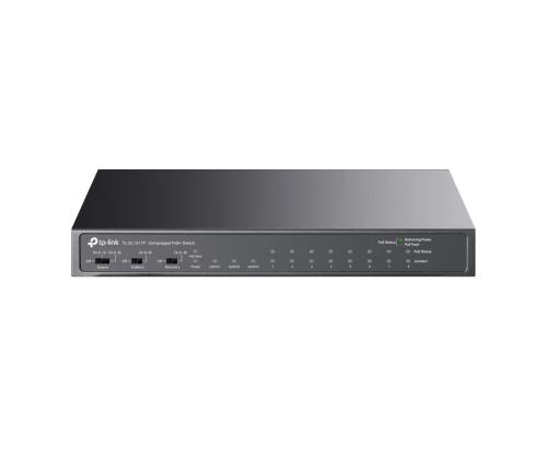Kytkin TP-LINK Työpöytä/jalusta 8x10Base-T / 100Base-TX 1xSFP 2xRJ45 PoE+-portit 8 65 wattia TL...