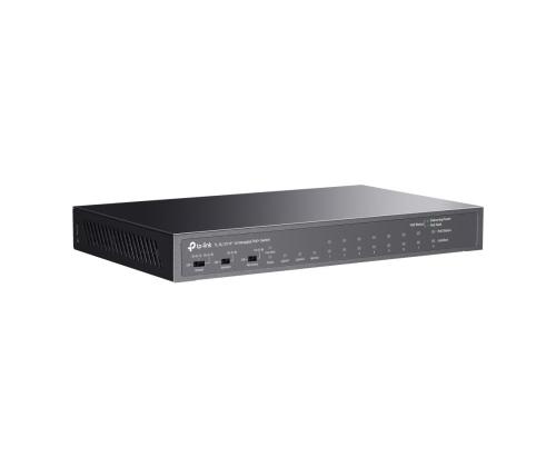 Kytkin TP-LINK Työpöytä/jalusta 8x10Base-T / 100Base-TX 1xSFP 2xRJ45 PoE+-portit 8 65 wattia TL...