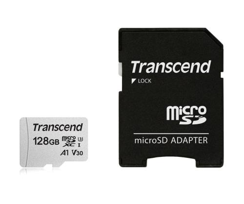 MUISTI MICRO SDXC 128GB W/ADAP/C10 TS128GUSD300S-A TRANSCEND TRANSCEND