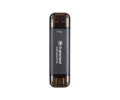 Ulkoinen SSD TRANSCEND ESD310C 1TB USB-C USB 3D NAND Kirjoitusnopeus 950 Mt/s Lukunopeus 1050 ...