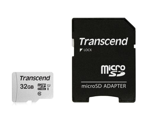 MUISTI MICRO SDHC 32 Gt W/ADAPT/C10 TS32GUSD300S-A TRANSCEND