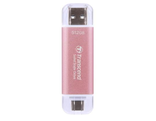 Väline kõvaketas SSD TRANSCEND ESD310 512GB USB-C USB 3D NAND Kirjoitusnopeus 900 Mt/s Lukunopeus 1050...