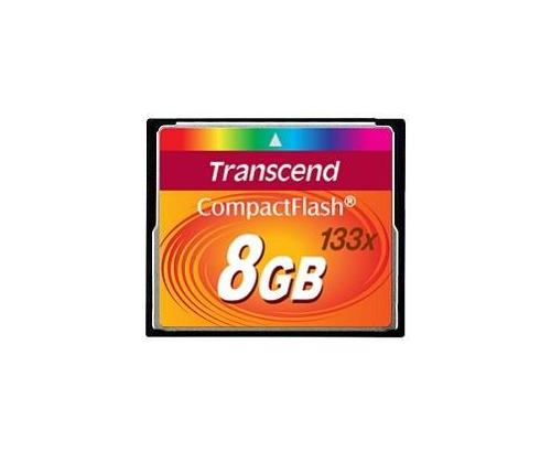 MEMORY COMPACT FLASH 8GB/133X TS8GCF133 TRANSCEND