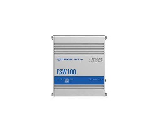 Kytkin TELTONIKA TSW100 5xRJ45 PoE+ portit 4 120 wattia TSW100