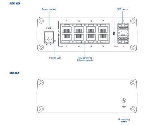 Kytkin TELTONIKA TSW200 PoE-portit 8 240 wattia TSW200