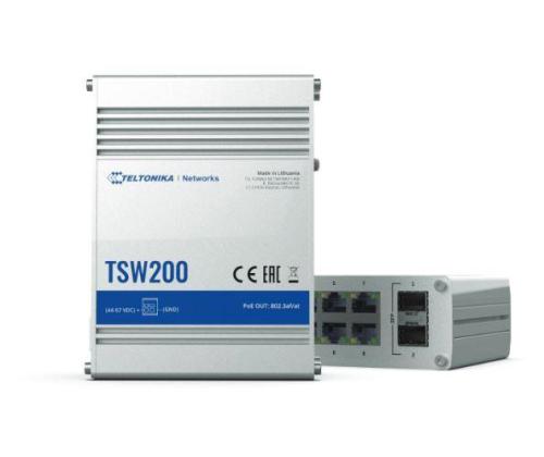 Kytkin TELTONIKA TSW200 PoE-portit 8 240 wattia TSW200