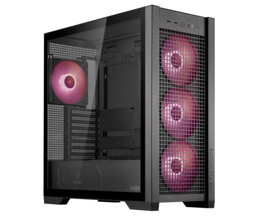 Kotelo ASUS TUF Gaming GT302 ARGB MidiTower Case tuoteominaisuudet Läpinäkyvä paneeli ATX EATX...