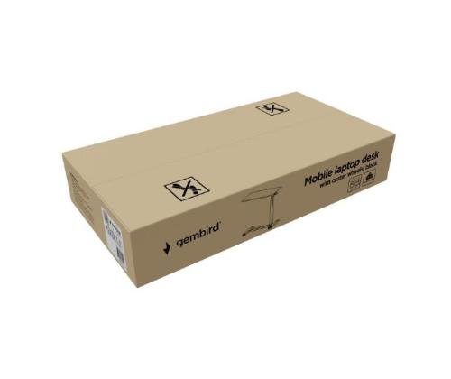 NB ACC PYÖRILLÄ VARUSTETTU SIIRRETTÄVÄ TYÖPÖYTÄ/MUSTA TVS-DESK-02-BK GEMBIRD GEMBIRD