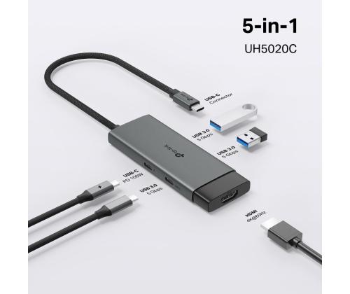 I/O-KESKITIN USB-C 5PORT/UH5020C TP-LINKK