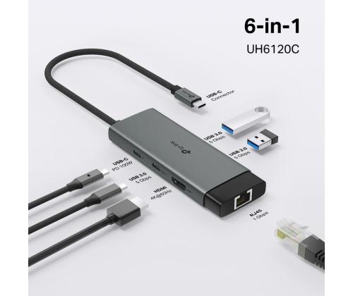 I/O HUB USB-C 6PORT/UH6120C TP-LINK TP-LINK