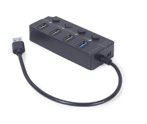 I/O HUB USB3 4PORT/UHB-U3P1U2P3P-01 GEMBIRD