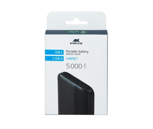 POWER BANK USB 5000MAH/VA2006 MUSTA RIVACASE