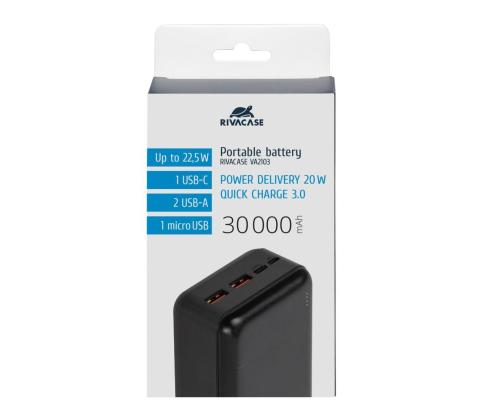 POWER BANK USB 30000MAH/VA2103 RIVACASE