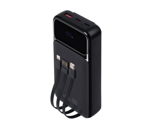 VIRTALÄHDE USB 20000MAH/VA2221 MUSTA RIVACASE