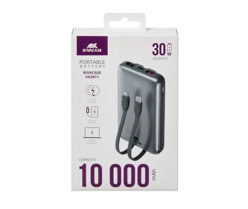 VIRTALÄHDE USB 10000MAH/VA2611 RIVACASE