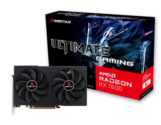 Näytönohjain BIOSTAR AMD Radeon RX 7600 8 Gt GDDR6 128 bit PCIE 4.0 16x GPU 2250 MHz Dual Slot...