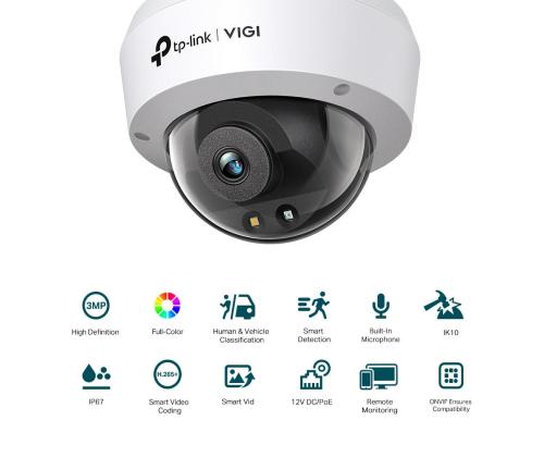 NETTIKAMERA 3MP IR DOME/VIGI C230(2.8MM) TP-LINKKI