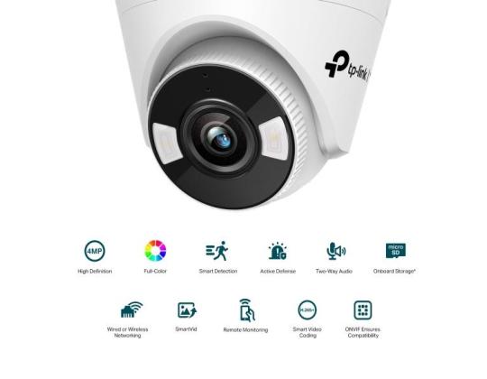 Venttiilikamera TURRET H.264 4MP VIGI C440(2.8MM) TP-LINK