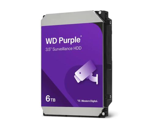 Kiintolevy WESTERN DIGITAL Purple 6TB SATA 256 MB 5400 rpm 3.5" WD64PURZ