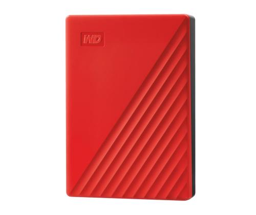Ulkoinen kiintolevy WESTERN DIGITAL My Passport 4TB USB 2.0 USB 3.0 USB 3.2 Väri punainen WDBPKJ0040BRD-WESN