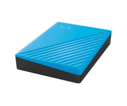 Väline kõvaketas HDD WESTERN DIGITAL My Passport 4TB USB 2.0 USB 3.0 USB 3.2 Väri Sininen WDBPKJ0040BBL-WESN