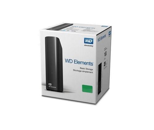 Ulkoinen kiintolevy WESTERN DIGITAL Elements Desktop 8TB USB 3.0 -asemat 1 Musta WDBWLG0080HBK-EESN
