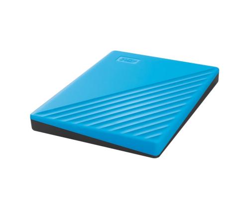 Ulkoinen HDD WESTERN DIGITAL My Passport 2TB USB 2.0 USB 3.0 USB 3.2 Väri Sininen WDBYVG0020BBL-WESN
